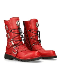 New Rock BOOT RED PLANING WITH LACES M-1473-S12 Discount