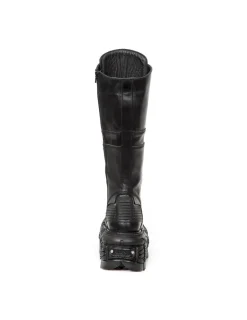New Rock HIGH BOOT IMPERFECT WITH LACES M-TANK004-C5 Hot