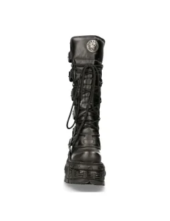 New Rock HIGH BOOT BLACK IMPERFECT M-272-S3 New