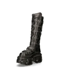 New Rock HIGH BOOT BLACK IMPERFECT M-151-C3 New
