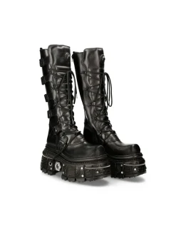 New Rock HIGH BOOT BLACK IMPERFECT M-272-C46 Sale