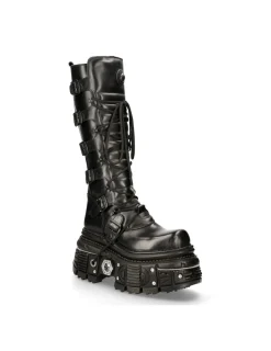 New Rock HIGH BOOT BLACK IMPERFECT M-272-C46 Sale