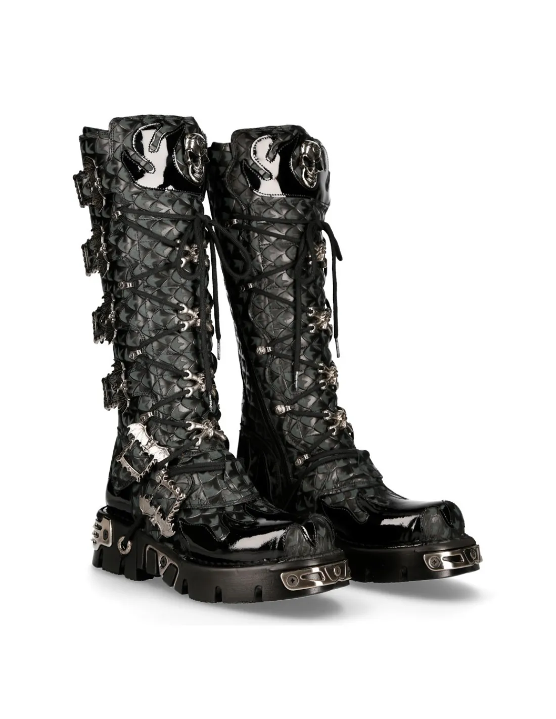 New Rock HIGH BOOT METALLIC M-308-C11 Best