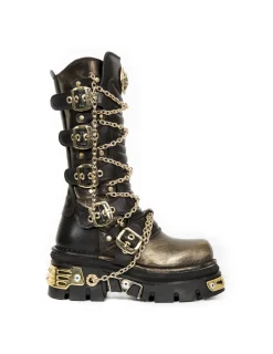 New Rock HIGH BOOT METALLIC M-1013-C3 Outlet