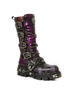 New Rock HIGH BOOT METALLIC M-1013-CZ69 Clearance