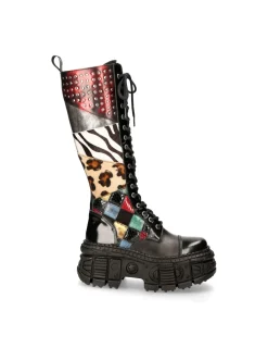 New Rock M-WALL210-S1 HIGH BOOT TANK WITH LACES Online