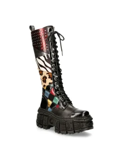 New Rock M-WALL210-S1 HIGH BOOT TANK WITH LACES Online