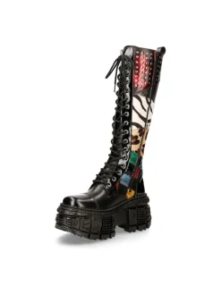 New Rock M-WALL210-S1 HIGH BOOT TANK WITH LACES Online