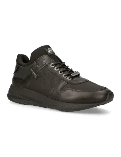 New Rock SHOE BLACK CHRONO WITH LACES M-CHRONO002-C14 Clearance