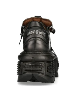 New Rock SHOE BLACK IMPERFECT WITH LACES M-TANK120NSHLACE-S1 Clearance