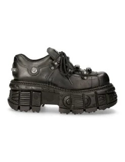 New Rock SHOE BLACK IMPERFECT WITH LACES M-233-C4 Discount