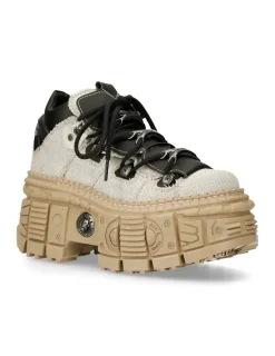 New Rock SHOE BLACK TANK WITH LACES M-WALL106-V9 New