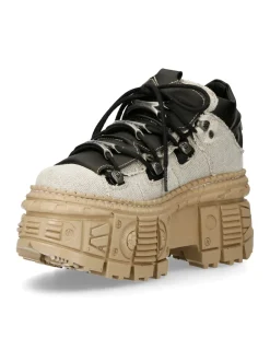 New Rock SHOE BLACK TANK WITH LACES M-WALL106-V9 New