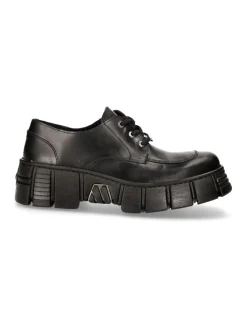 New Rock SHOE BLACK TOWER WITH LACES M-WALL042-S1 New