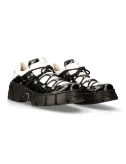 New Rock SHOE BLACK TOWER WITH LACES M-WALL120N-S2 Best
