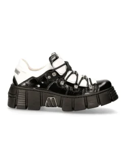 New Rock SHOE BLACK TOWER WITH LACES M-WALL120N-S2 Best