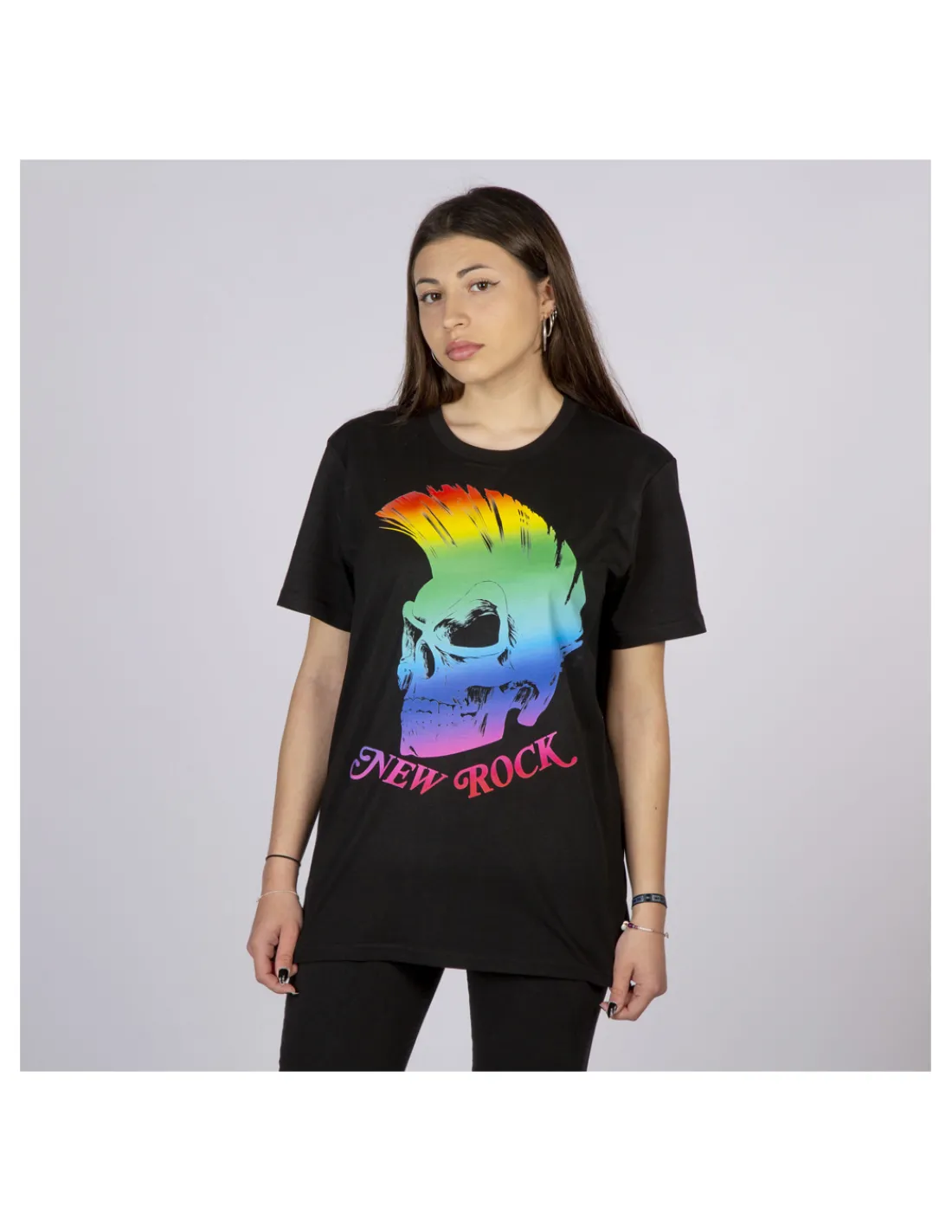 New Rock TSHIRT BLACK W-TSHIRT6-S5 New