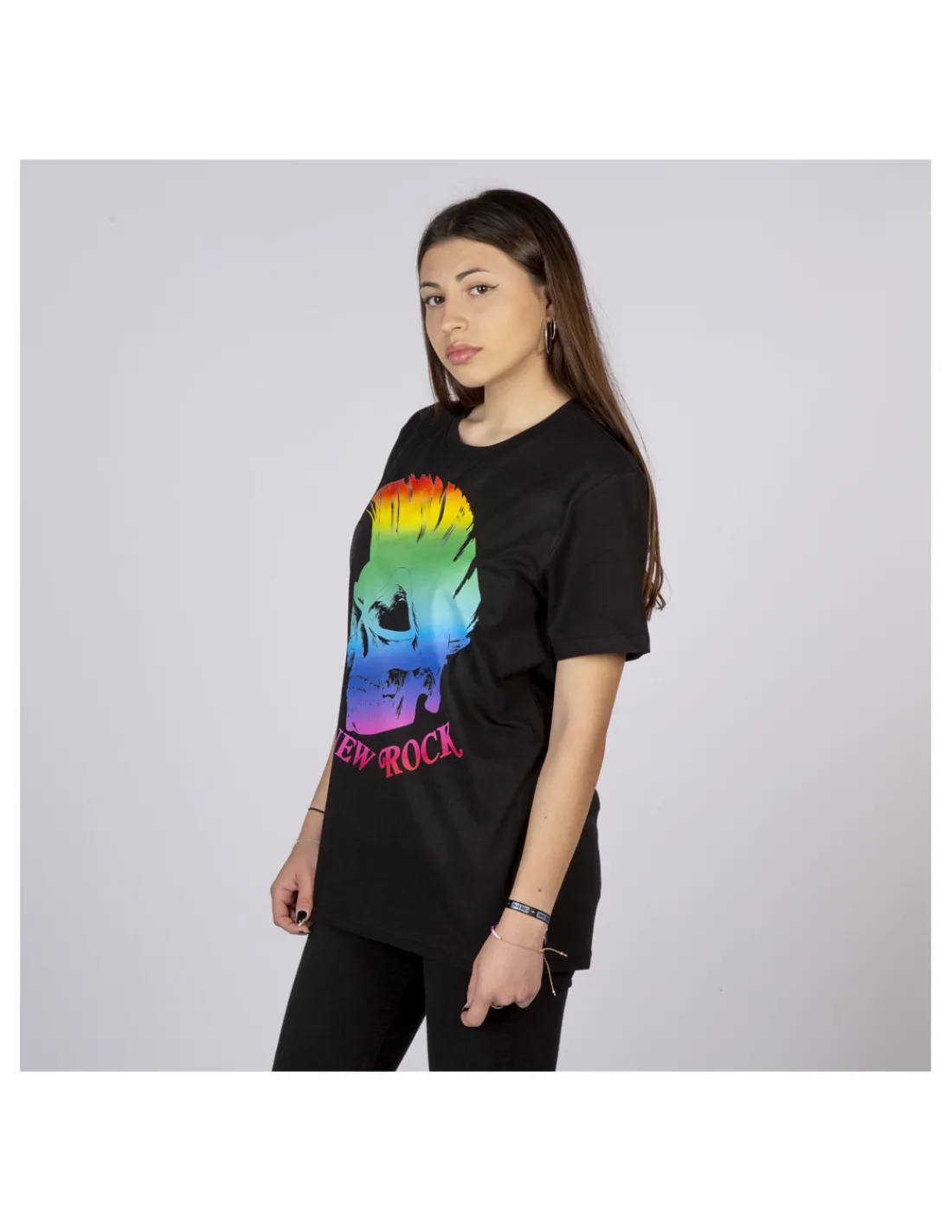 New Rock TSHIRT BLACK W-TSHIRT6-S5 New